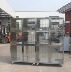 YDV-C8 stainless steel pet display cage