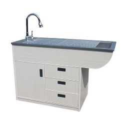 YDV-T5 wooden frame wet disposal table